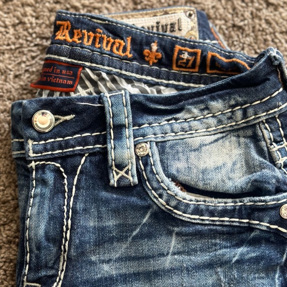 Rock Revival Womens size 27/30 Cambria easy ankle skinny Jean like new - Picture 3 of 5